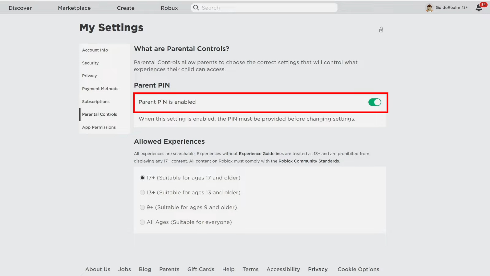 Cách sửa lỗi Screen Time Limit Reached trên Roblox