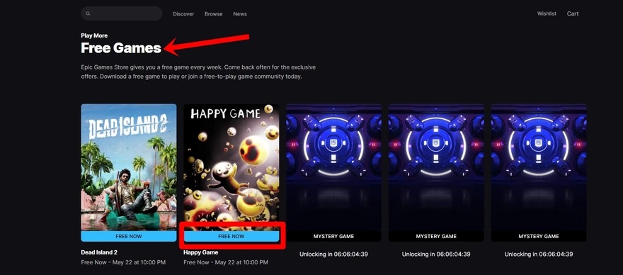 Cách nhận game miễn phí trên Epic Games 2025