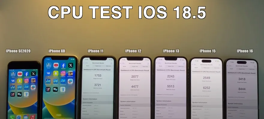 Thời lượng pin của iOS 18.5 trên tất cả dòng iPhone