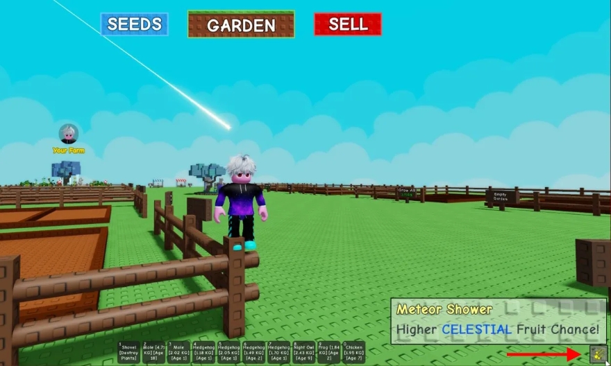 Cách nhận Celestial Mutation trong Grow a Garden