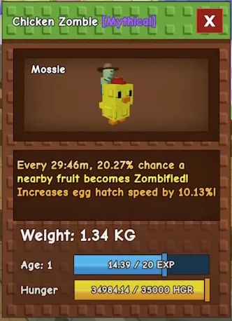 Grow a Garden Cách nhận Chicken Zombie