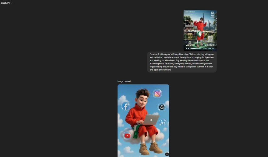 Cách tạo nhân vật 3D ngồi làm việc với ChatGPT