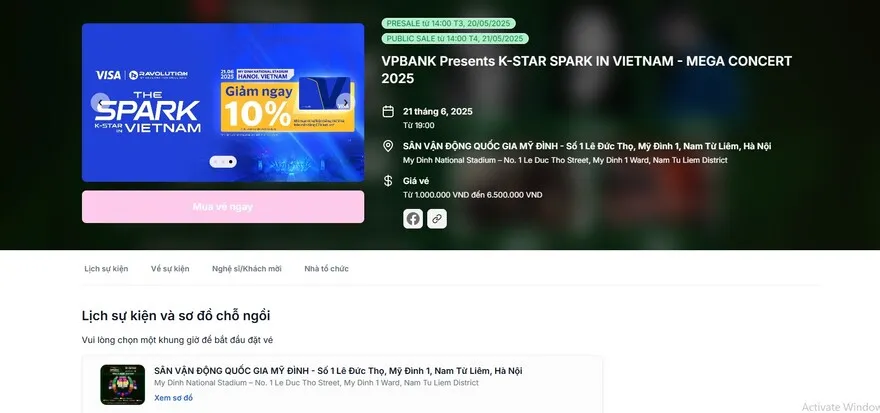 Lịch mở bán vé mới concert có G-Dragon