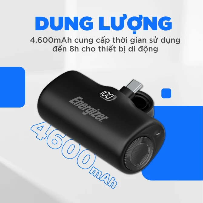 Pin sạc dự phòng Energizer 4.600mAh /3.6V Li-ion - UE4600PQ