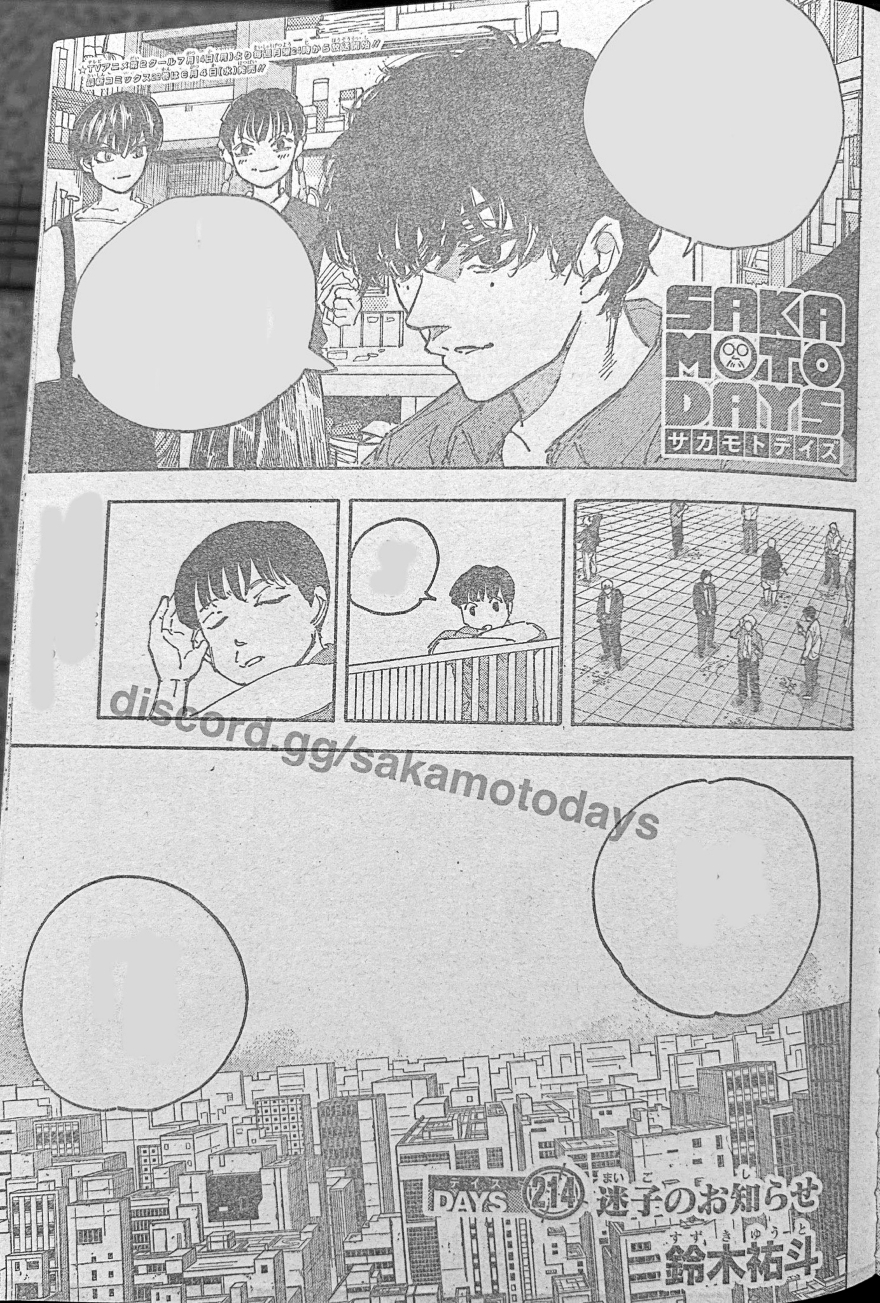 Spoiler Sakamoto Days chap 214