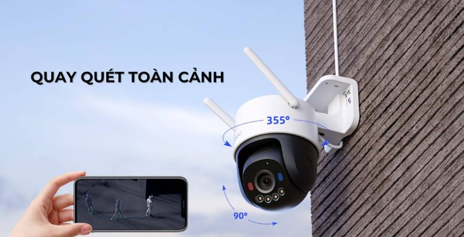 Camera Wifi ngoài trời Xoay 360 Imou IPC-K7FP-3H0WE (Cruiser SC 3MP)