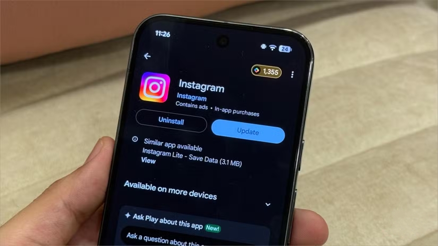 Google chỉ đích danh Instagram làm tụt pin Android