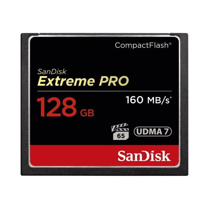 Thẻ nhớ CompactFlash (CF) SanDisk Extreme Pro 128GB 1067X upto 160MB/s (SDCFXPS-128G-X46)