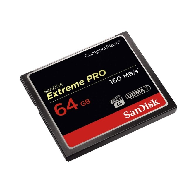 Thẻ nhớ CompactFlash (CF) SanDisk Extreme Pro 64GB 1067X upto 160MB/s (SDCFXPS-064G-X46)