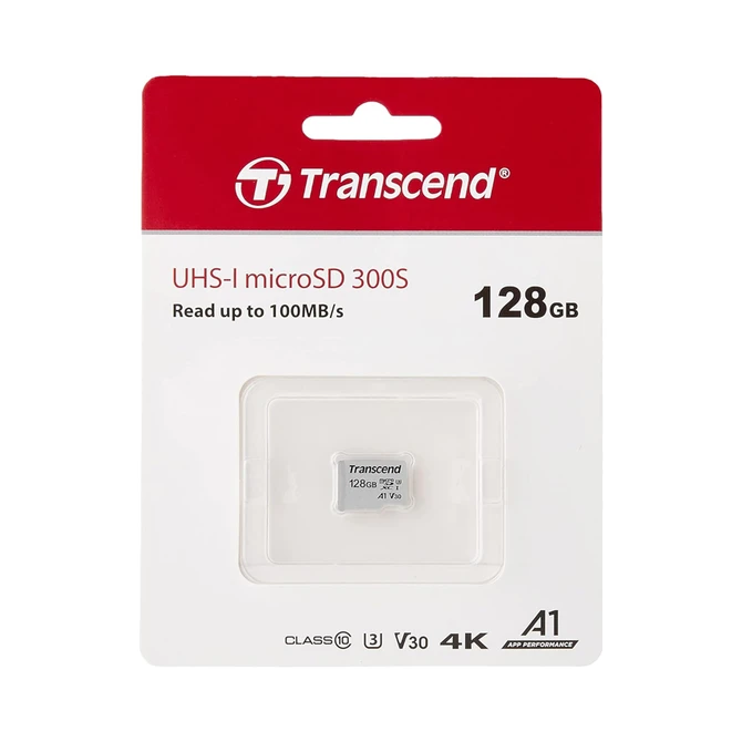 Thẻ nhớ MicroSDXC Transcend 128GB 95MB/s (TS128GUSD300S-A)