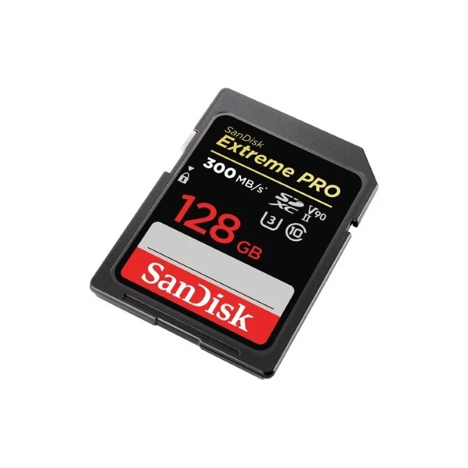 Thẻ nhớ SDXC Sandisk Extreme Pro 128GB V90 U3 C10 UHS-II 300MB/s (SDSDXDK-128G-GN4IN)
