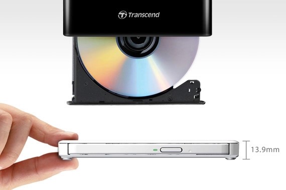 Box DVDRW Transcend Extra Slim (8XDVDS)