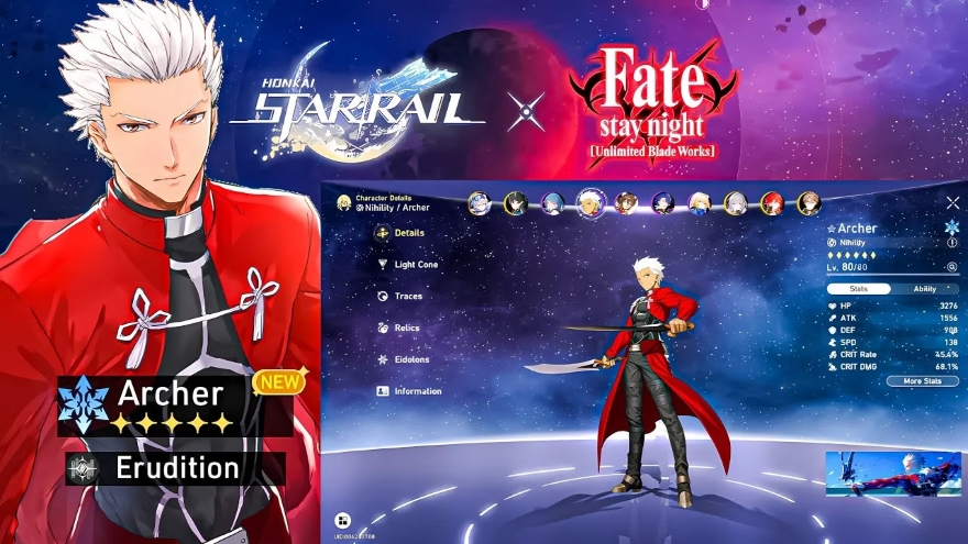 Toàn bộ nguyên liệu nâng cấp và bộ kỹ năng của Archer HSR