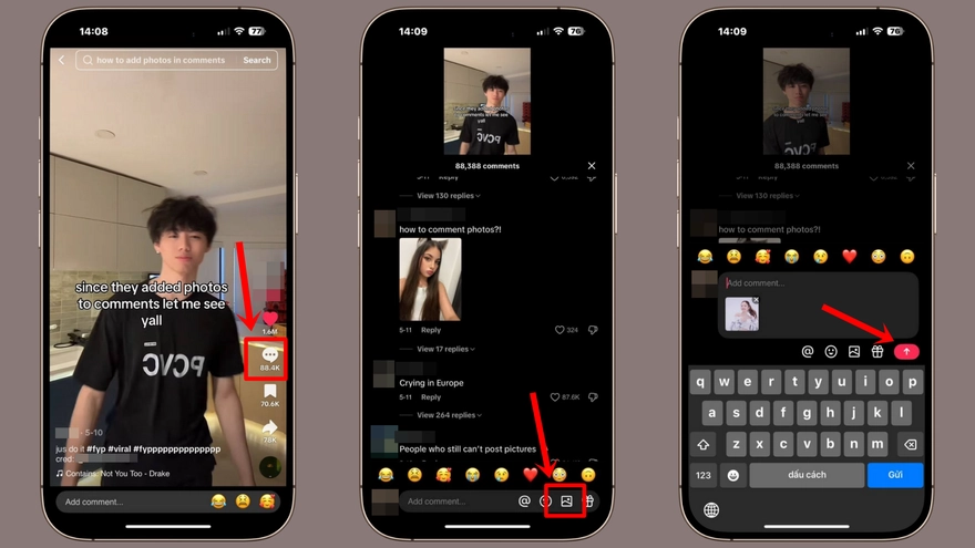 Cách bình luận bằng ảnh trên TikTok