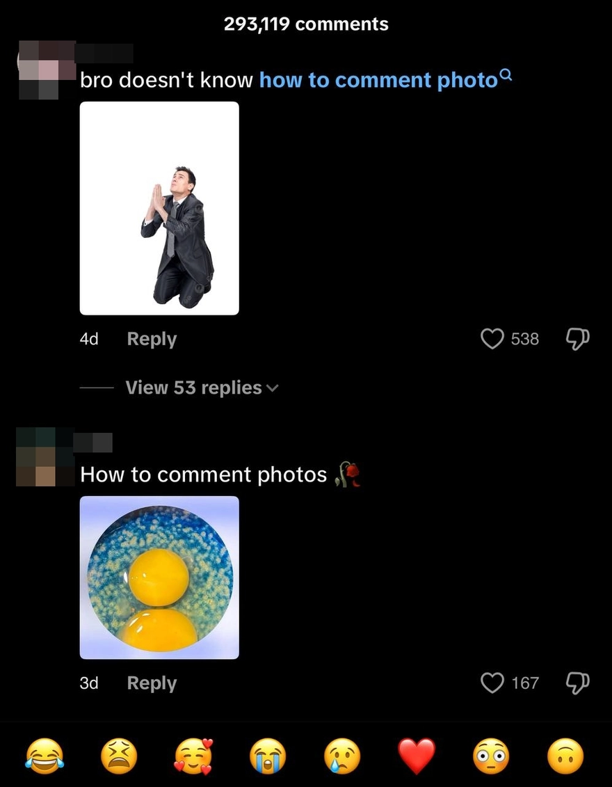 Cách bình luận bằng ảnh trên TikTok