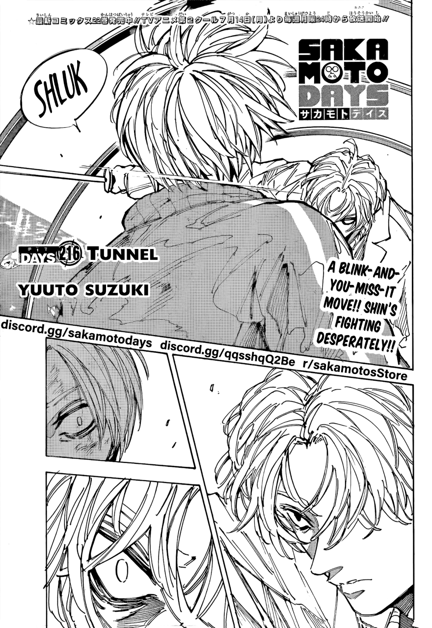 Spoiler Sakamoto Days chap 216
