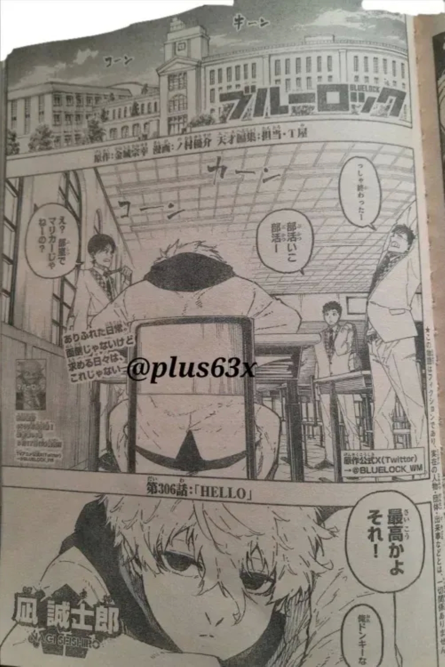 Spoiler Blue Lock chap 306