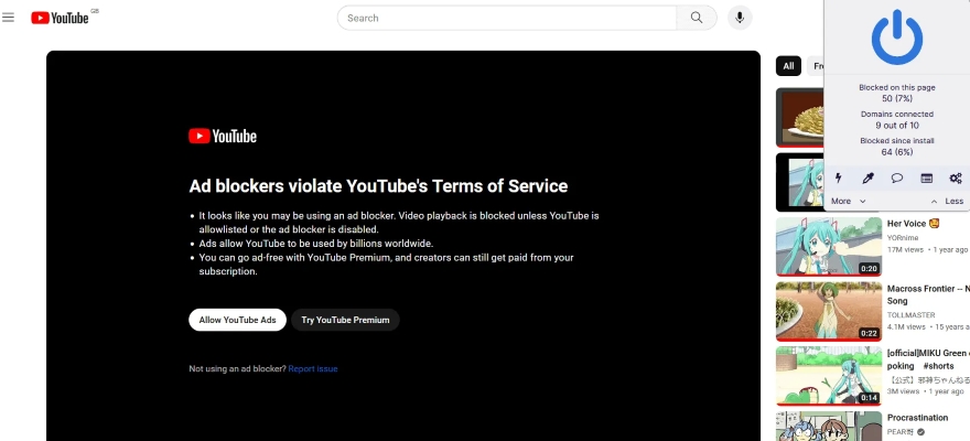 YouTube lại tung đòn mới chống trình chặn quảng cáo