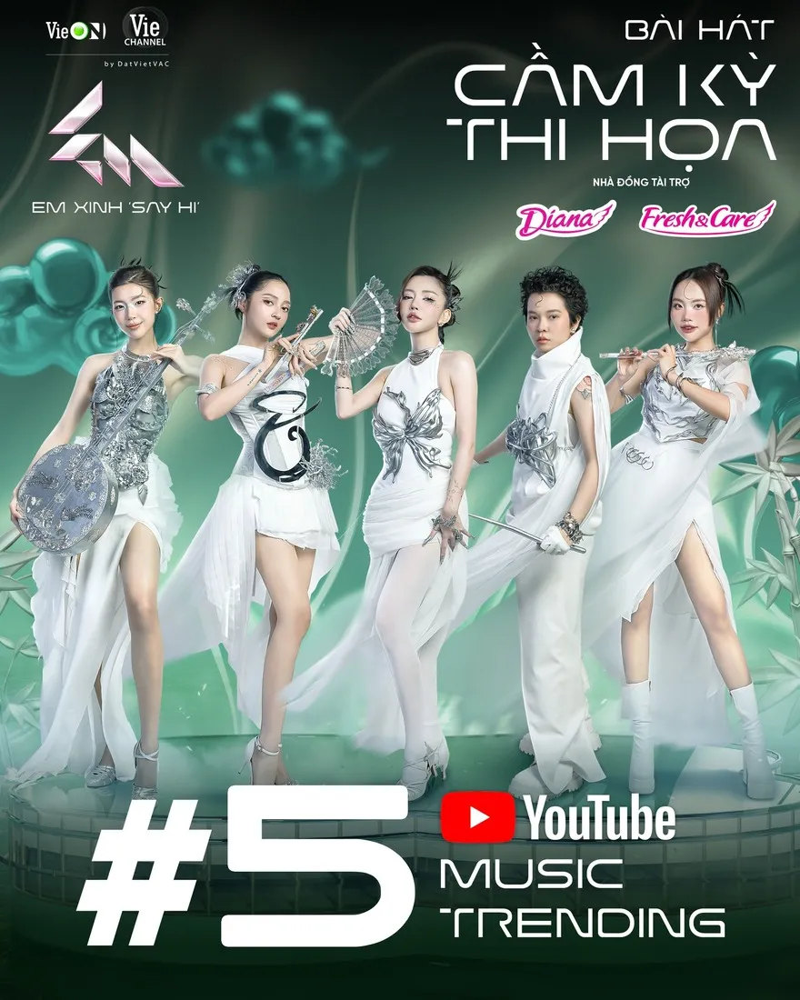 Lời bài hát Cầm Kỳ Thi Họa - Em Xinh Say Hi Live Stage 1