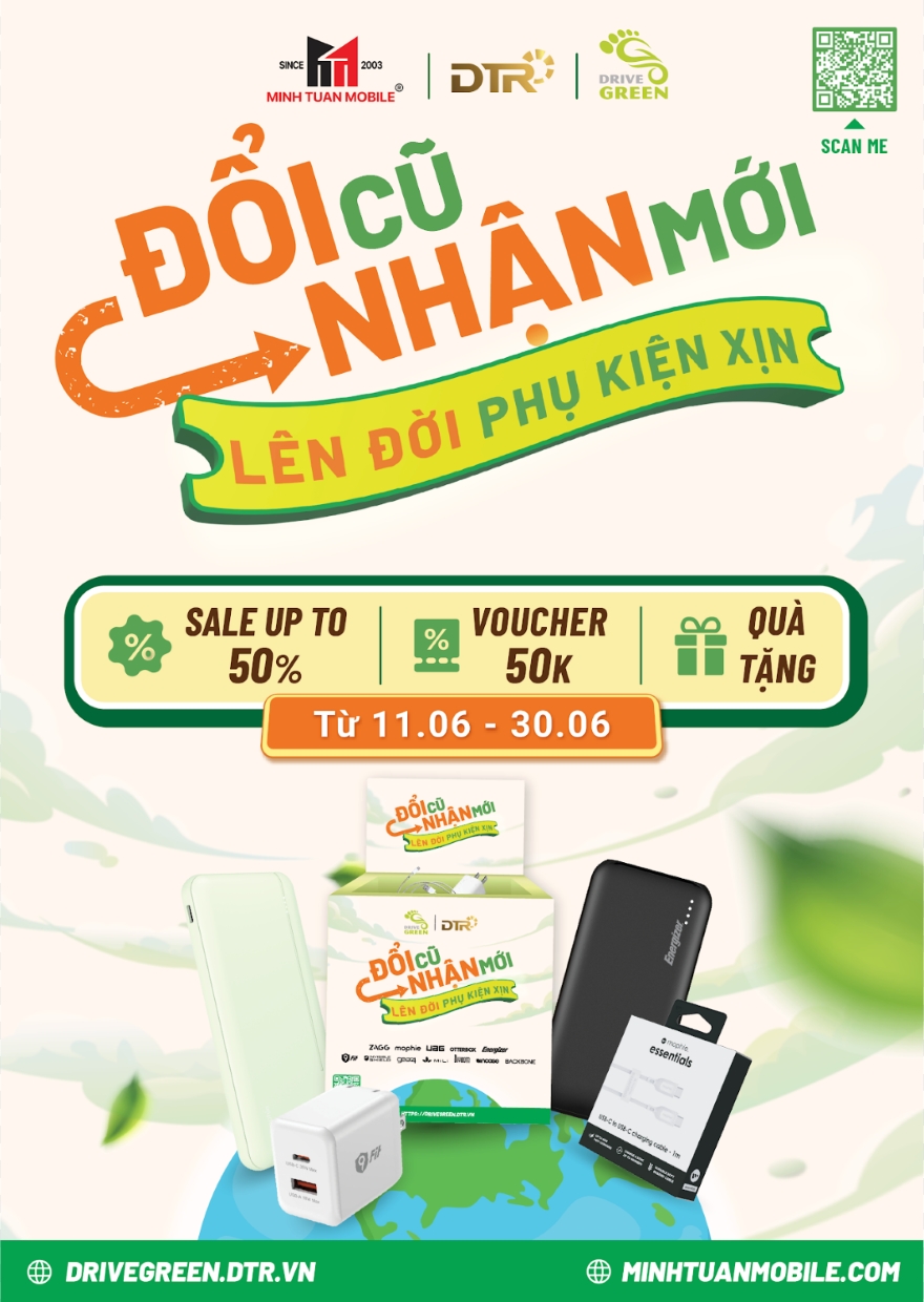 thu phụ kiện cũ đổi phụ kiện mới MInh Tuấn Mobile