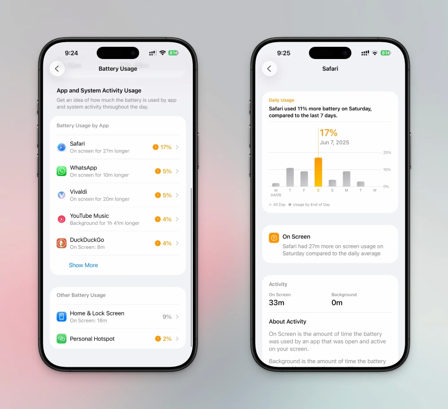 6 cải tiến pin đột phá trên iOS 26 không thể bỏ lỡ