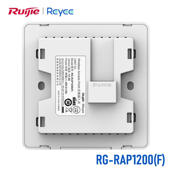 Bộ phát Wifi gắn âm tường RUIJIE REYEE RG-RAP1200(F)