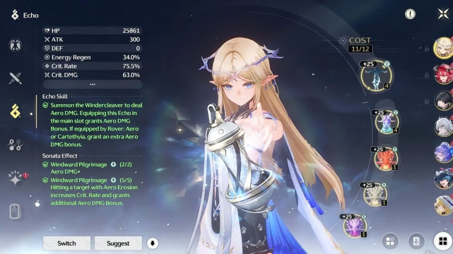 cách build Cartethyia wuthering waves