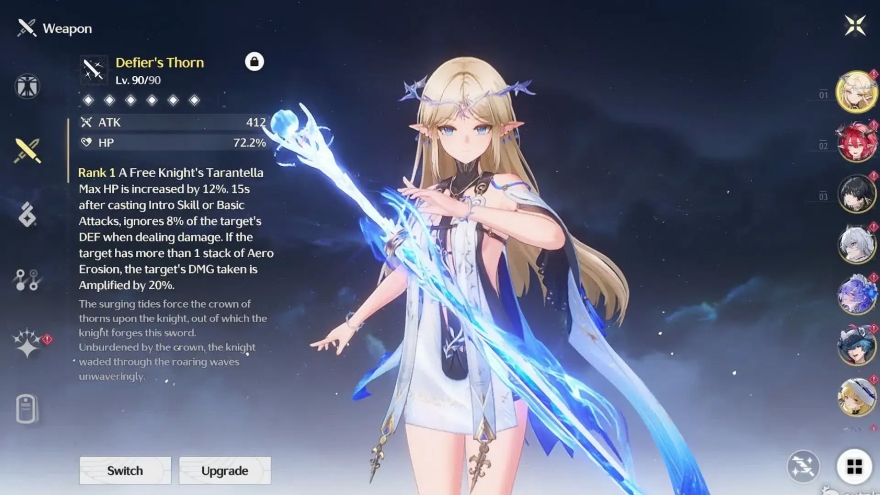 cách build Cartethyia wuthering waves