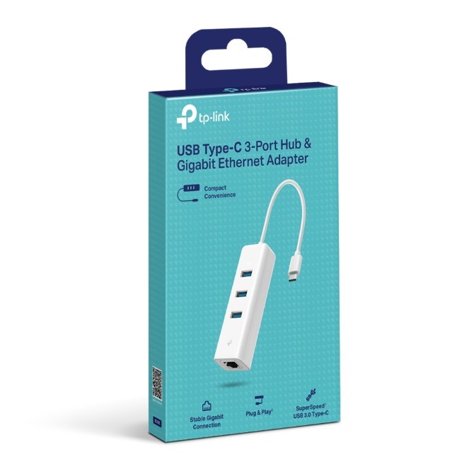 Hub chuyển đổi Gigabit Ethernet USB 3.0 4 in 1 TP-Link UE330