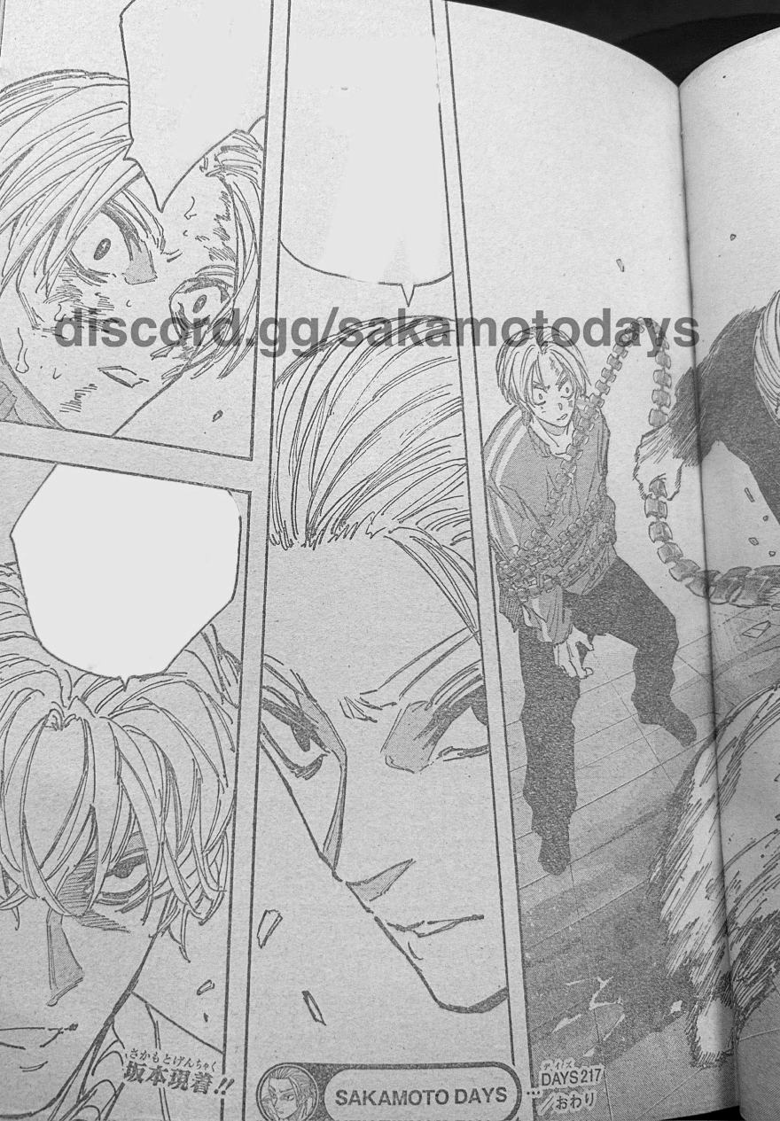 Spoiler Sakamoto Days chap 217