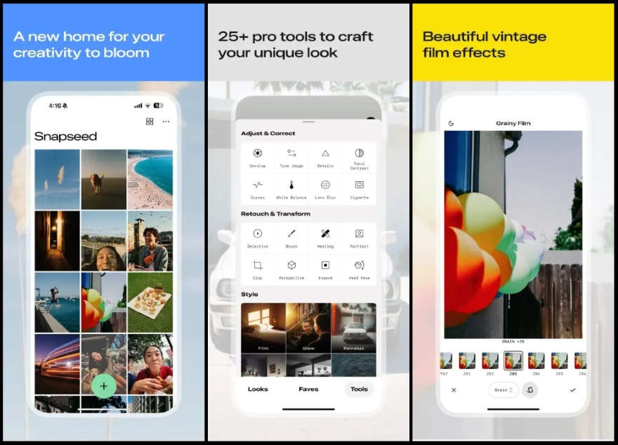 Snapseed 3.0 Cú lột xác bất ngờ từ Google