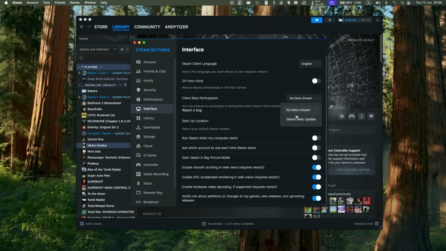 Steam tối ưu cho chip Apple Silicon