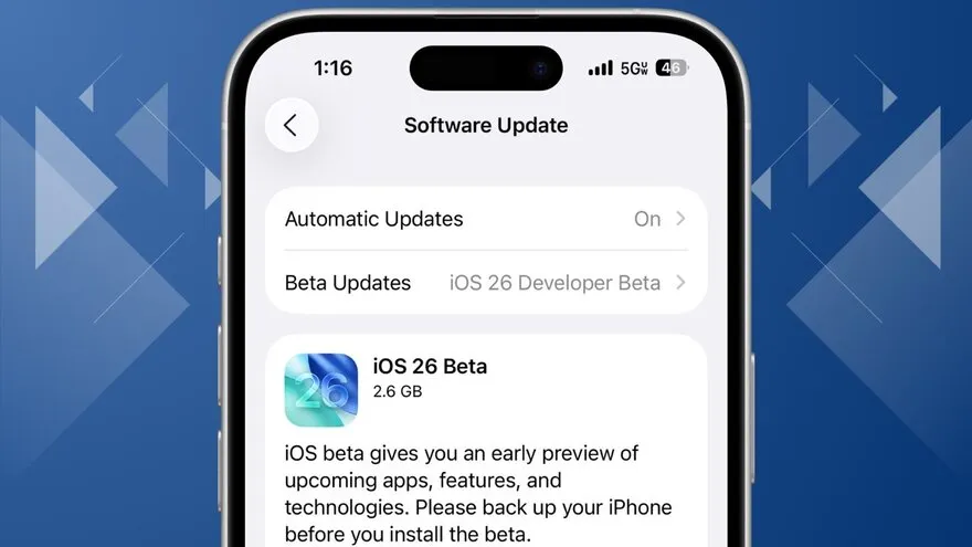 Apple tung bản vá lỗi cho iOS 26 Beta 1, có gì mới?