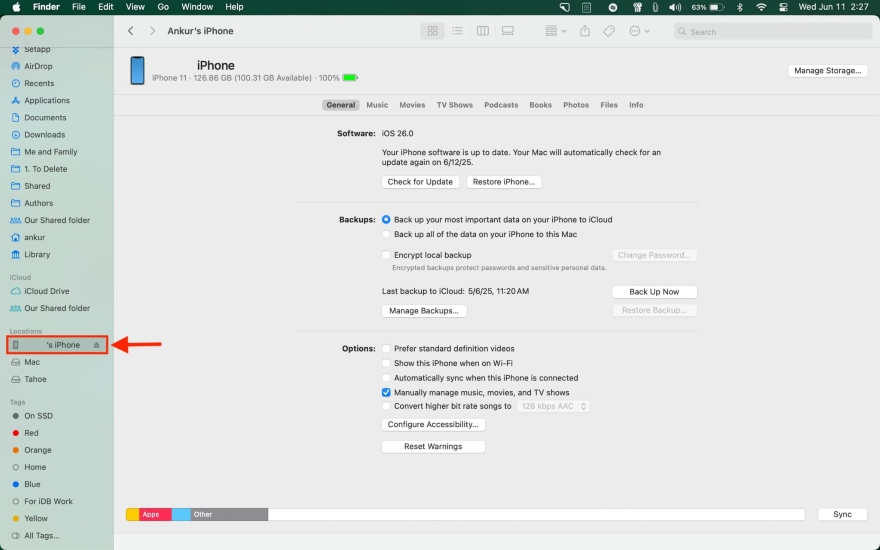 Cách hạ cấp từ iOS 26 Beta xuống iOS 18