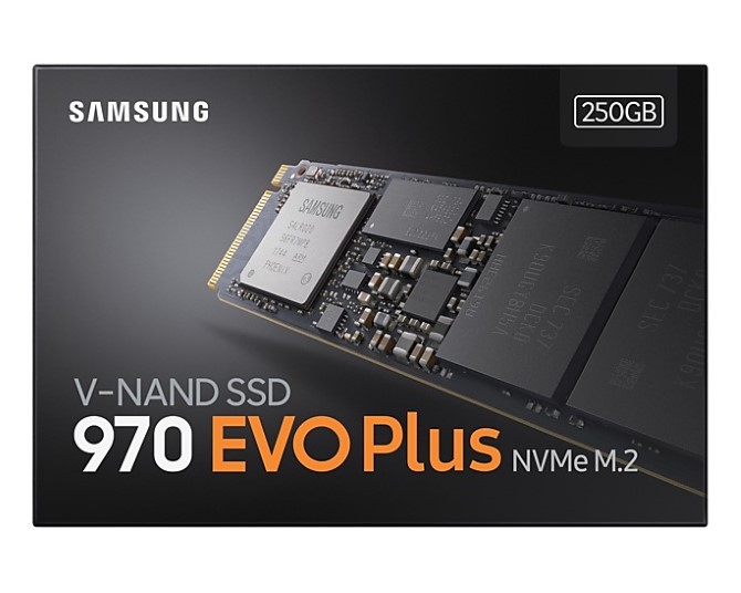 Ổ cứng SSD gắn trong Samsung 970 EVO PLUS 250GB PCIe NVMe V-NAND M.2 2280 upto 3500MB/s (MZ-V7S250BW)