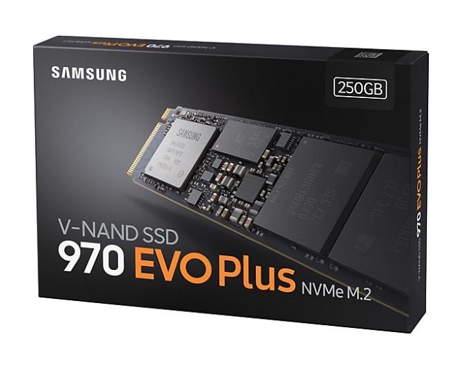 Ổ cứng SSD gắn trong Samsung 970 EVO PLUS 250GB PCIe NVMe V-NAND M.2 2280 upto 3500MB/s (MZ-V7S250BW)