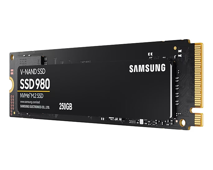 Ổ cứng SSD gắn trong Samsung 980 250GB PCIe NVMe V-NAND M.2 2280 upto 2900MB/s (MZ-V8V250BW)