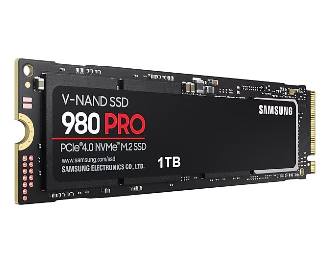 Ổ cứng SSD gắn trong Samsung 980 PRO 1TB PCIe Gen 4.0 x4 NVMe V-NAND M.2 2280 upto 7000MB/s (MZ-V8P1T0BW)
