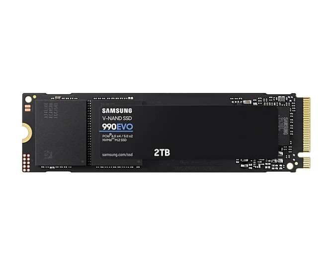 Ổ cứng SSD gắn trong Samsung 990 Evo 2TB PCIe 4.0 x4 / PCIe 5.0 x2 NVMe V-NAND M.2 2280 upto 5000MB/s (MZ-V9E2T0BW)