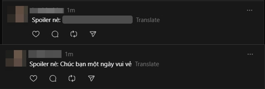 Cách cài spoiler cho bài viết Threads 