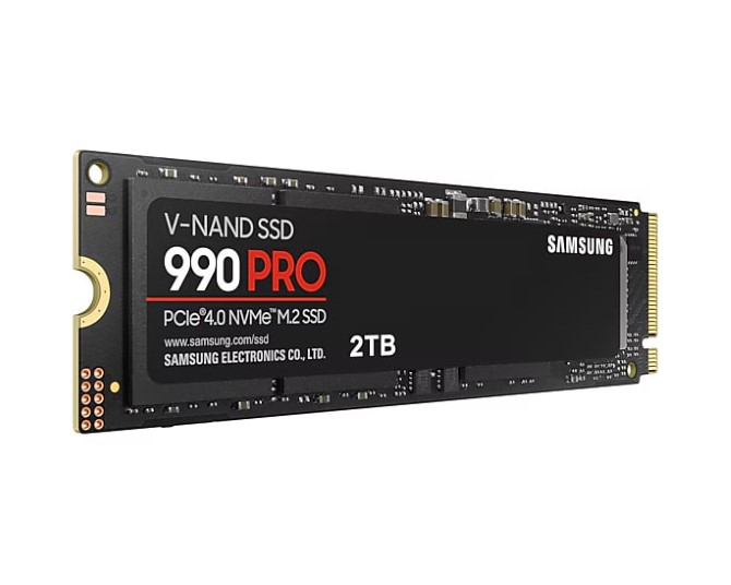 Ổ cứng SSD gắn trong Samsung 990 PRO 2TB PCIe Gen 4.0 x4 NVMe V-NAND M.2 2280 upto 7450MB/s (MZ-V9P2T0BW)