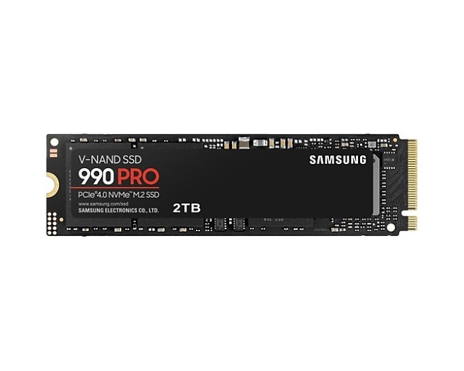 Ổ cứng SSD gắn trong Samsung 990 PRO 2TB PCIe Gen 4.0 x4 NVMe V-NAND M.2 2280 upto 7450MB/s (MZ-V9P2T0BW)