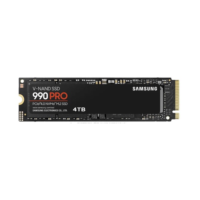 Ổ cứng SSD gắn trong Samsung 990 PRO 4TB PCIe Gen 4.0 x4 NVMe V-NAND M.2 2280 upto 7450MB/s (MZ-V9P4T0BW)