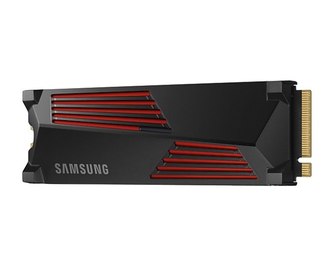 Ổ cứng SSD gắn trong Samsung 990 PRO Heatsink 1TB PCIe Gen 4.0 x4 NVMe V-NAND M.2 2280 upto 7450MB/s (MZ-V9P1T0CW)