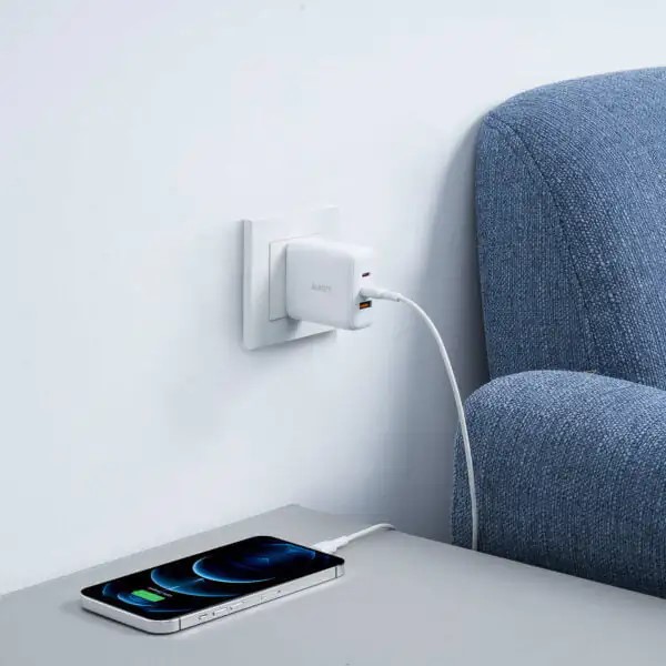 Cốc sạc nhanh Aukey 65W PD 3 cổng