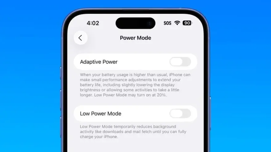 iOS 26: Dòng iPhone nào có chế độ Adaptive Power?