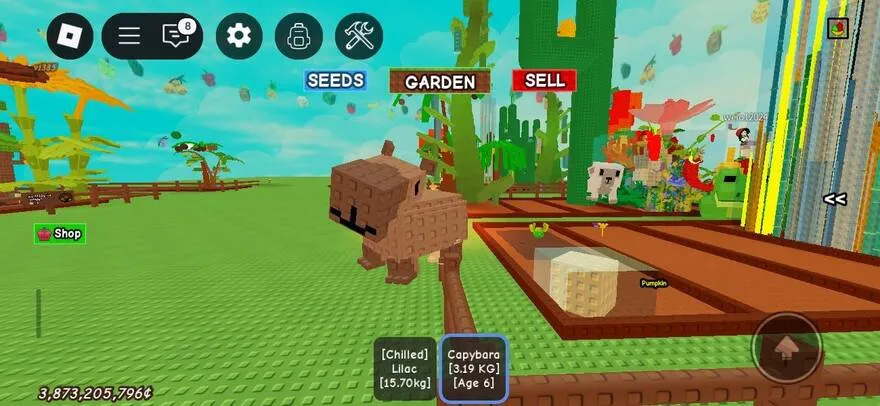 Cách sở hữu Capybara trong Grow A Garden