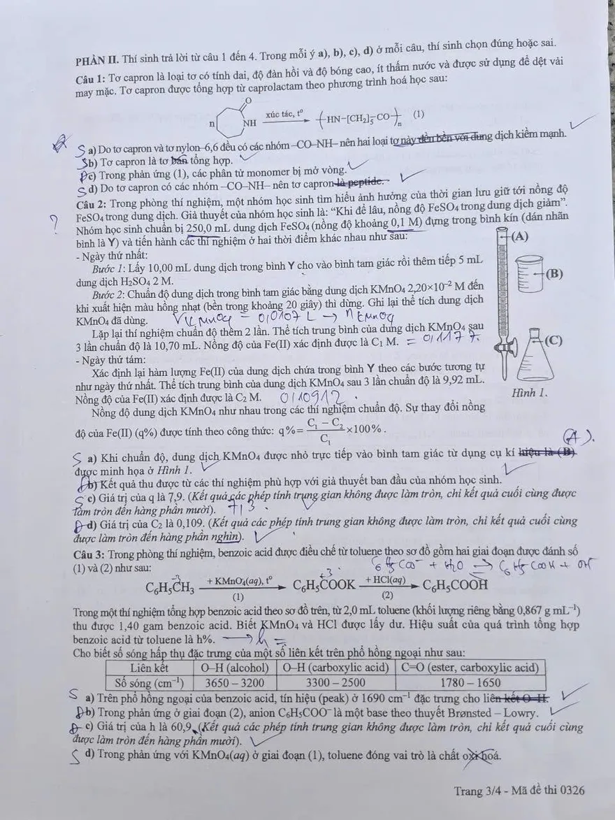 Đáp án đề thi THPT Quốc gia 2025 môn Hóa học