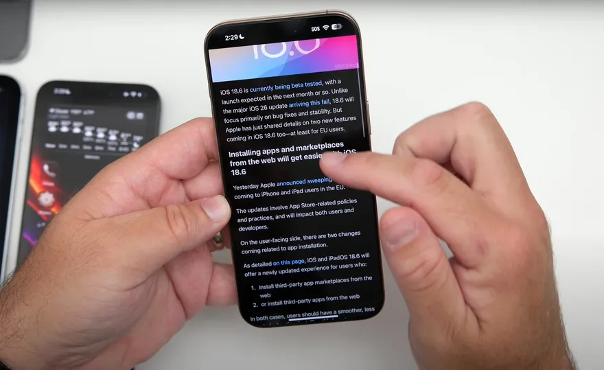 Đánh giá iOS 18.6 Beta 2: Hiệu năng và pin