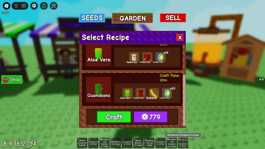 Grow a Garden Cách nhận hạt giống Guanabana